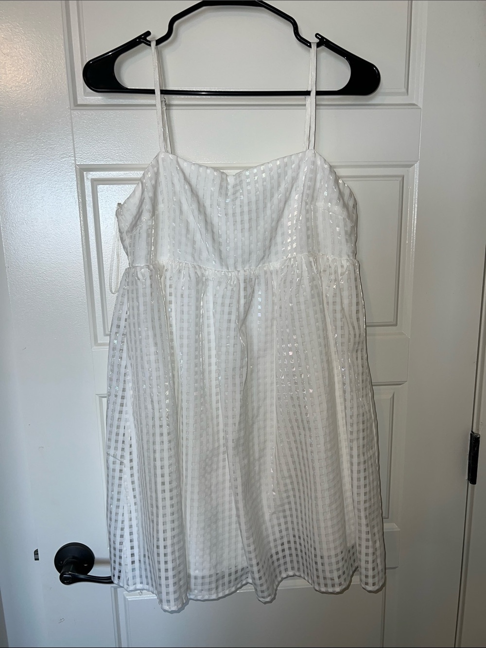 entro White Striped Midi Dress